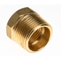 RS PRO Brass Pipe Fitting Straight Reducer Bush Male BSPT 3/4 in to Female BSP 1/2 in 798-331