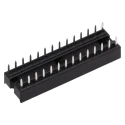Winslow 2.54 mm Pitch Vertical 28 Way Through Hole Stamped Pin Open Frame DIL Socket 10A W3128/3TRC