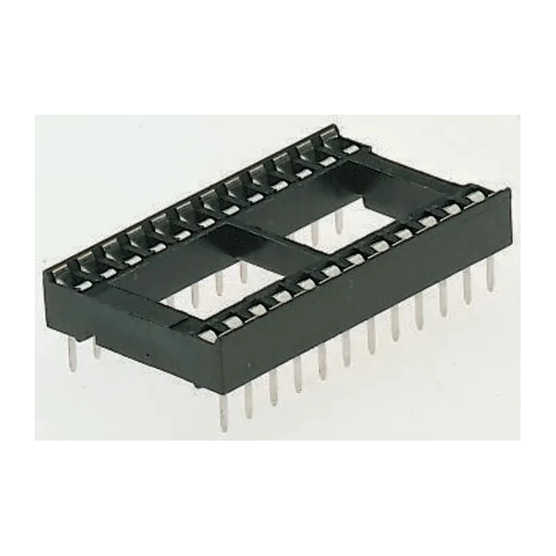 Winslow W3100 2.54 mm Pitch Vertical 32 Way Through Hole Stamped Pin Open Frame DIL Socket 10A W3132TRC