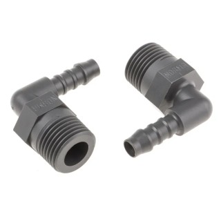 RS PRO Nylon Hose Connector 8 mm ID Male BSP Threaded 1/2 in Elbow Connector 795-275