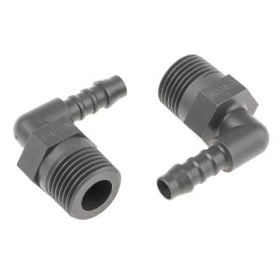RS PRO Nylon Hose Connector 8 mm ID Male BSP Threaded 1/2 in Elbow Connector 795-275