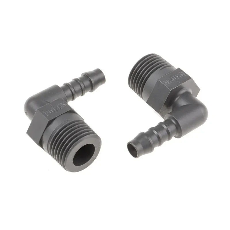 RS PRO Nylon Hose Connector 8 mm ID Male BSP Threaded 1/2 in Elbow Connector 795-275