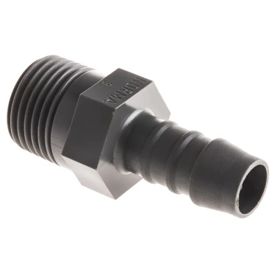 RS PRO Hose Connector 12 mm ID Nylon Body 1/2 in BSP Male Threaded 795-203