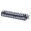 Legrand Distribution Block 13 Way 400V AC 100A Polycarbonate Housing Black 0 048 54