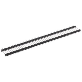 Samtec DW Series Straight Through Hole Pin Header 50 Contacts 2.54 mm Pitch 1 Row Unshrouded DW-50-10-T-S-600