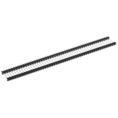 Samtec DW Series Straight Through Hole Pin Header 50 Contacts 2.54 mm Pitch 1 Row Unshrouded DW-50-10-T-S-600