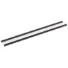 Samtec DW Series Straight Through Hole Pin Header 50 Contacts 2.54 mm Pitch 1 Row Unshrouded DW-50-10-T-S-600