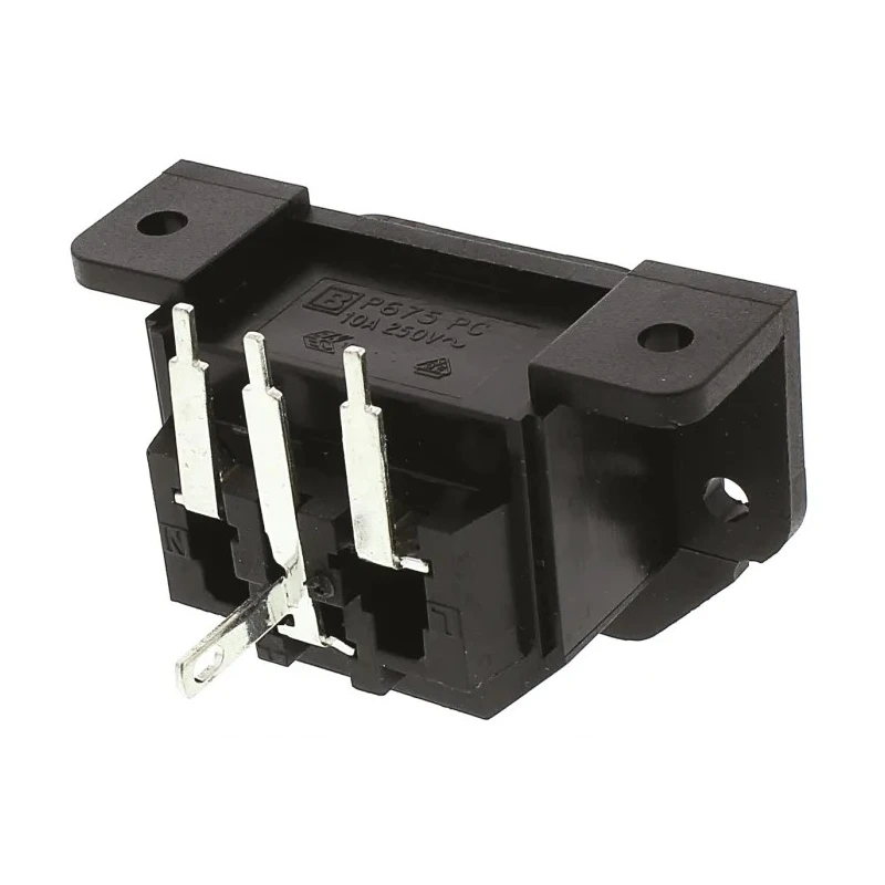 Bulgin C13 Right Angle Panel Mount PCB IEC Connector 250V 10A PX0675/PC