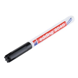 Edding Extra Fine Tip Black Marker Pen 1mm Permanent Waterproof Ink 8040-001