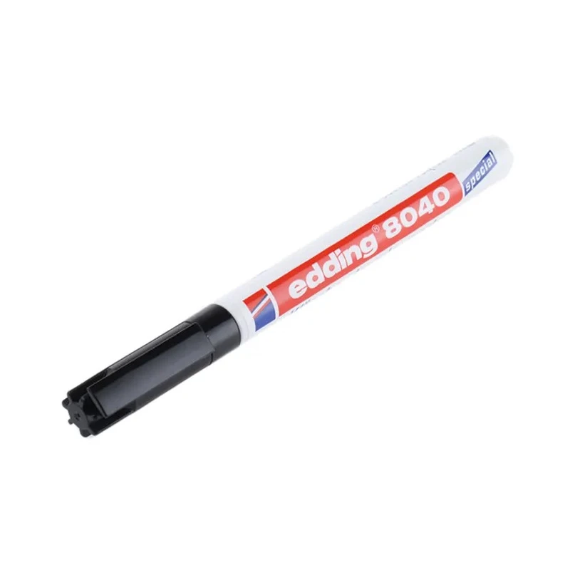 Edding Extra Fine Tip Black Marker Pen 1mm Permanent Waterproof Ink 8040-001