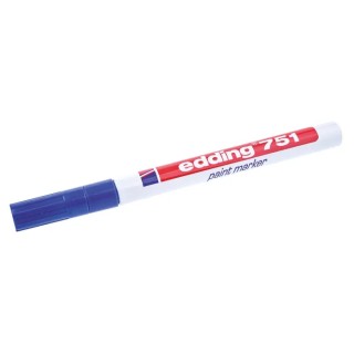Edding Blue 2 mm Fine Tip Paint Marker Pen for Glass, Plastic, Wood, Metal 751-003