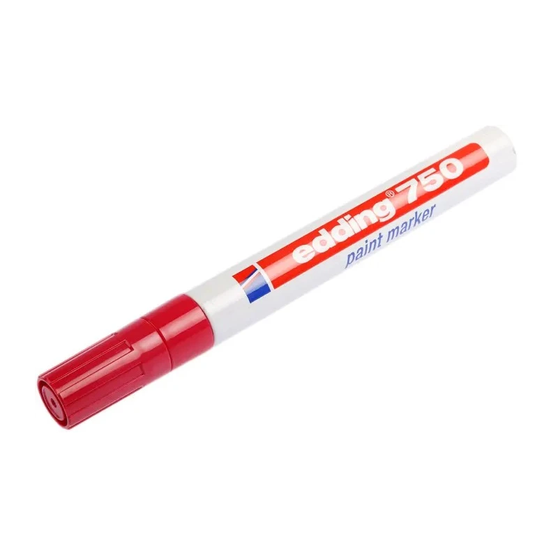 Edding Red 4 mm Paint Marker Pen for use with Wood, Glass, Plastic, Metal 750-002