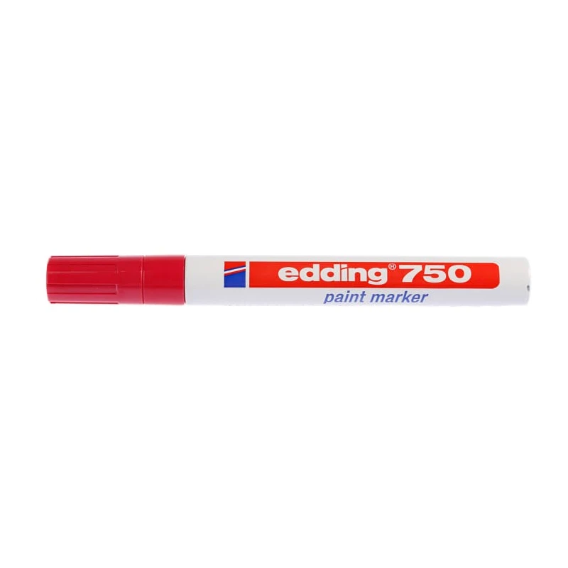 Edding Red 4 mm Paint Marker Pen for use with Wood, Glass, Plastic, Metal 750-002