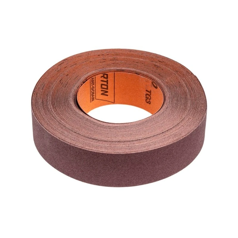 Norton Aluminium Oxide Abrasive Paper Cloth Roll 25m x 38mm P120 Grit Fine Grade 63642531812