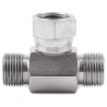 Parker Hydraulic Fitting, Steel, 8 mm Hose ID, Zinc Finish, Max Operating Temp 120°C W08LCF