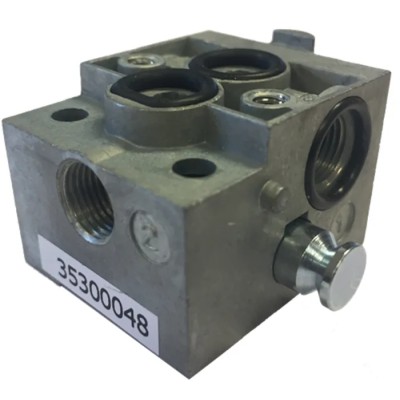 EMERSON ? ASCO 189 Series G Sub-Base for Use with Air, Inert Gas, Port Size 1/8 in, Thread G 35300048