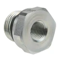 Parker Hydraulic Straight Threaded Reducer Male G Steel 0.5 in Hose ID RI1/2EDX1/4CF