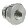 Parker Hydraulic Straight Threaded Reducer Male G Steel 0.5 in Hose ID RI1/2EDX1/4CF