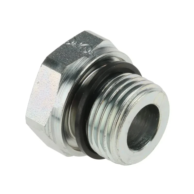 Parker Hydraulic Straight Threaded Reducer Male G Steel 0.5 in Hose ID RI1/2EDX1/4CF