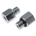 Parker Hydraulic Straight Threaded Reducer Male G Steel Zinc Plated 0.25 in Hose ID RI1/4EDX1/8CF