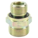 Parker Hydraulic Fitting Male G Thread 90°, Steel Zinc Plated 12 mm Hose ID GE12LR1/4EDCF