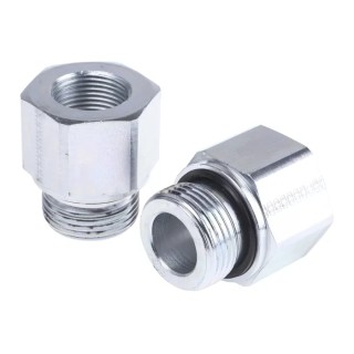 Parker Hydraulic Straight Threaded Reducer Male/Female G Stainless Steel Steel 1 in Hose ID RI1EDX3/4CF
