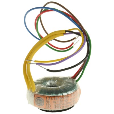 Nuvotem Talema 230 V ac 2 x 12 V ac Toroidal Transformer 2 Output 1.6 VA VDE0551 Class II EN60065 Class II 60002