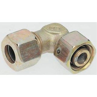 Parker Hydraulic Fitting 90° Elbow Steel Zinc Finish 8 mm Hose ID EW08LCF