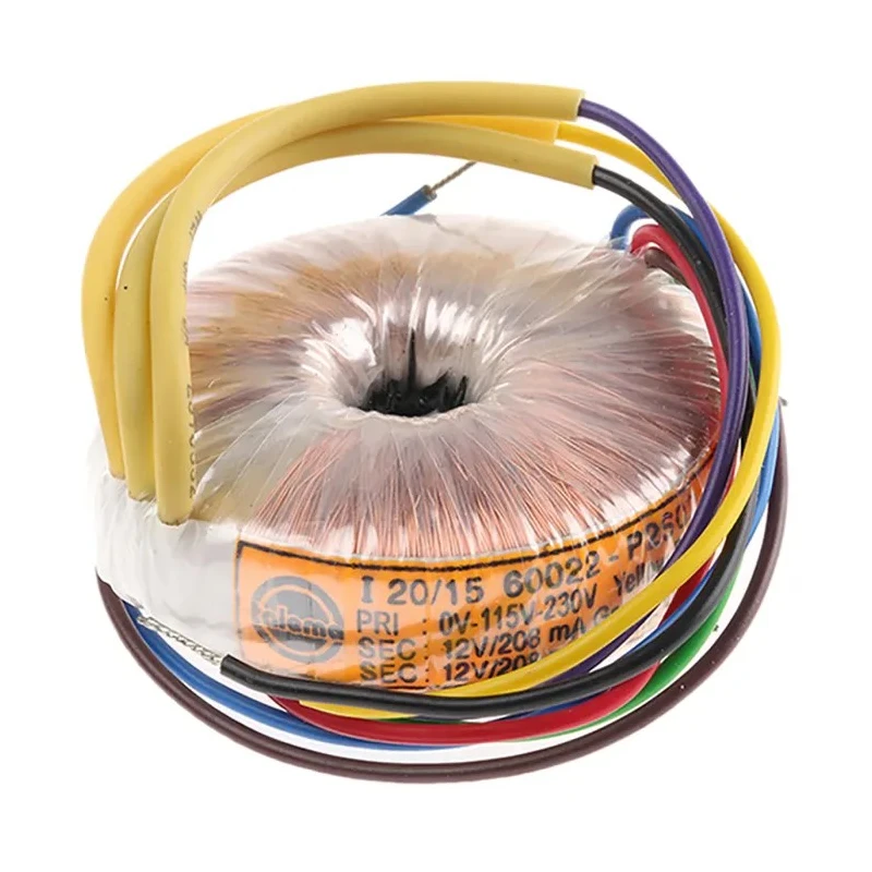 Nuvotem Talema Toroidal Transformer 230 V AC Primary 2 x 12 V AC Secondary 5 VA 60022