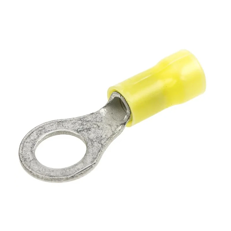 RS PRO PLASTI-GRIP Insulated Ring Terminal 7.94 mm Stud Size 12 AWG 10 AWG Wire Size Yellow 34856