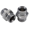 Parker Hydraulic Straight Threaded Adapter G 60°, Steel Zinc Finish, 1 in Hose ID 16HMK4S