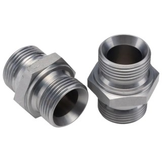 Parker Hydraulic Straight Threaded Adapter G 60°, Steel Zinc Finish, 1 in Hose ID 16HMK4S