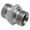 Parker Hydraulic Straight Threaded Adapter G 60°, Steel Zinc Finish, 1 in Hose ID 16HMK4S