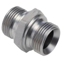 Parker Hydraulic Straight Threaded Adapter G 60°, Steel Zinc Finish, 1 in Hose ID 16HMK4S