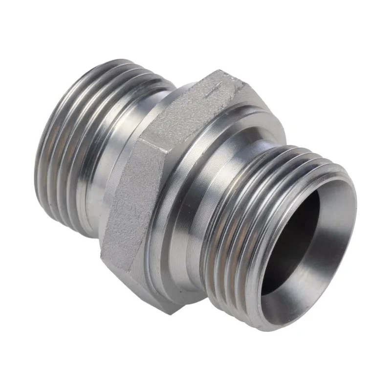 Parker Hydraulic Straight Threaded Adapter G 60°, Steel Zinc Finish, 1 in Hose ID 16HMK4S