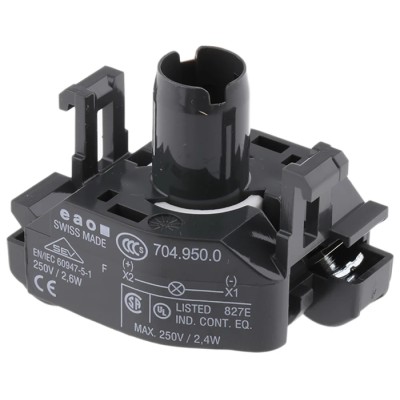 EAO Modular Switch Lamp for Use with 04 Series 704.950.0, Contact Block, 250 V