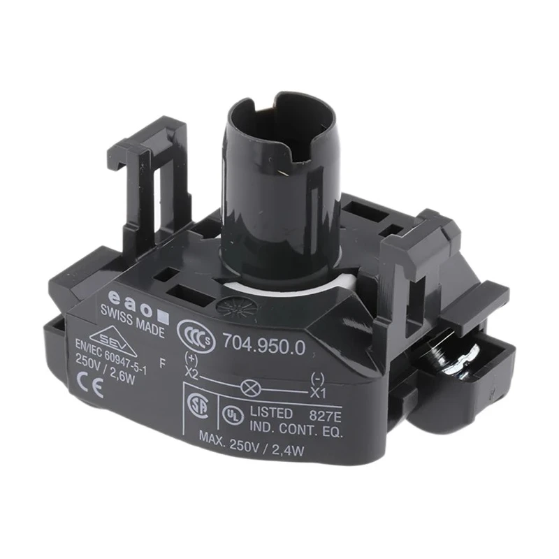 EAO Modular Switch Lamp for Use with 04 Series 704.950.0, Contact Block, 250 V