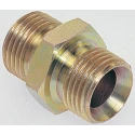 Parker Hydraulic Straight Threaded Adapter Male G 60°, Steel Zinc Plated 0.75 in Hose ID 16-12HMK4S