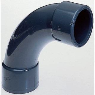 Georg Fischer Plastic Pipe Fitting 90° Push-in Bend 40 mm 16 bar 721000109