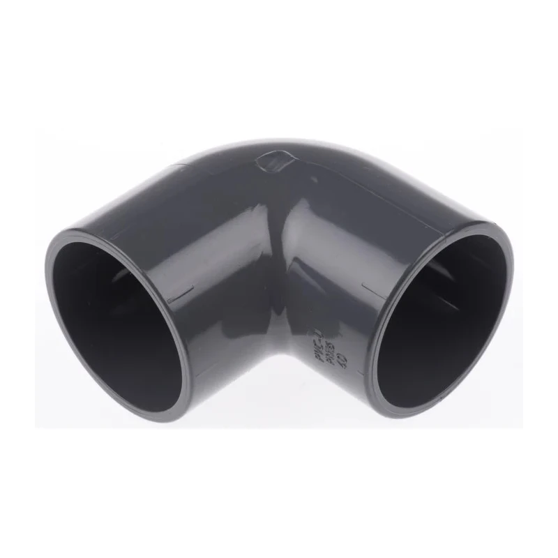 Georg Fischer Plastic Pipe Fitting 90° Push-in Elbow 40 mm PVC-U Grey 16 bar 721100109