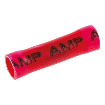 TE Connectivity PLASTI-GRIP Parallel Splice Connector Red Insulated Tin Copper Contact 16 AWG 34132