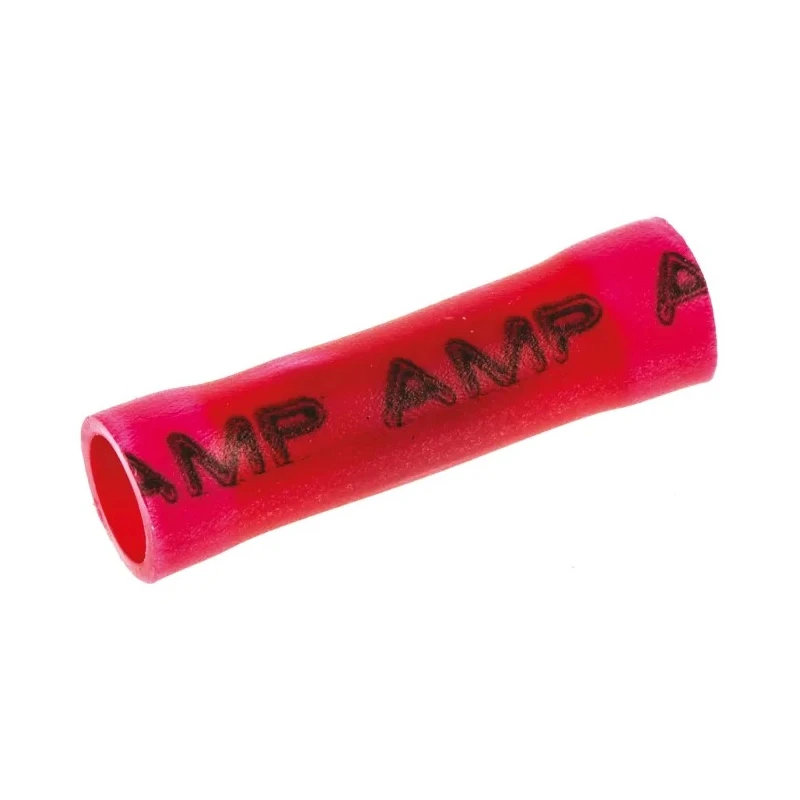 TE Connectivity PLASTI-GRIP Parallel Splice Connector Red Insulated Tin Copper Contact 16 AWG 34132