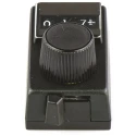 Vishay 17.7 mm Knob Diameter Black Potentiometer Knob for 6.35 mm Circular Shaft 15A33B10