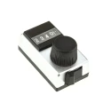 Vishay 17.7 mm Knob Diameter Silver Potentiometer Knob for 6.35 mm Shaft Circular Plastic Dial 15B31B10