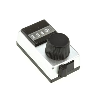 Vishay 17.7 mm Knob Diameter Silver Potentiometer Knob for 6.35 mm Shaft Circular Plastic Dial 15B31B10