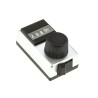 Vishay 17.7 mm Knob Diameter Silver Potentiometer Knob for 6.35 mm Shaft Circular Plastic Dial 15B31B10