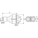 Legris Pneumatic Equal Single Y Connector Push-In Tube Fitting 6 mm LF3000