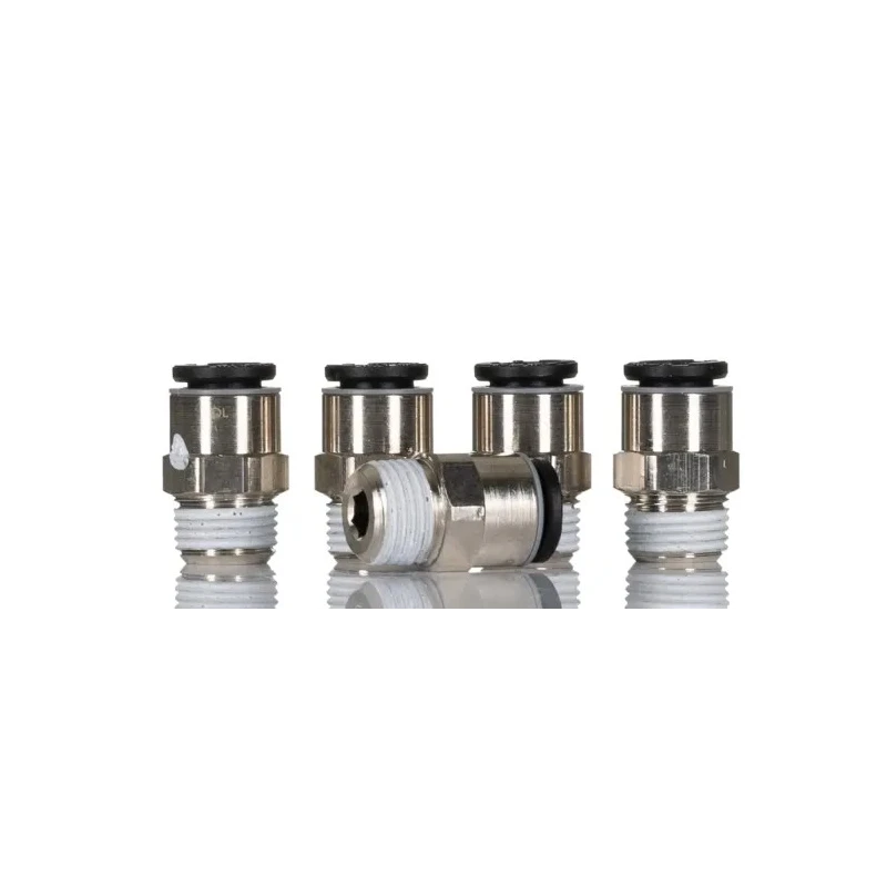 Legris LF3000 Series Pneumatic Fitting Male Threaded-to-Tube Push-in 6 mm Nickel Plated Brass 20 bar 80°C LF3000