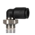 Legris LF3000 Series Male Pneumatic Fitting Nickel Plated Brass 1/8 in G Thread LF3000