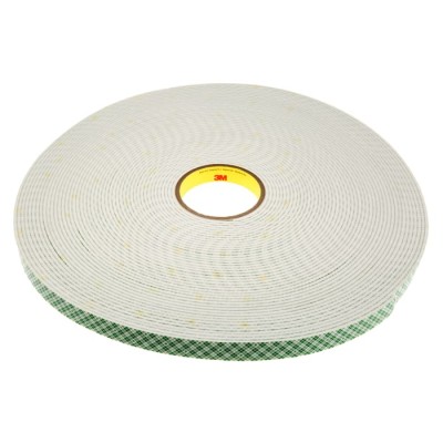 3M SCOTCH 4008 Double Sided White Polyurethane Foam Tape 19mm x 33m x 3.2mm 4008 3M 4008 19mm x 33 m